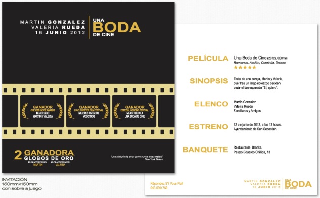 INVITACIONES PARA CINÉFILOS