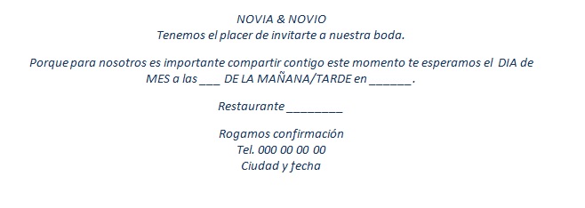 Contenido invitaciones