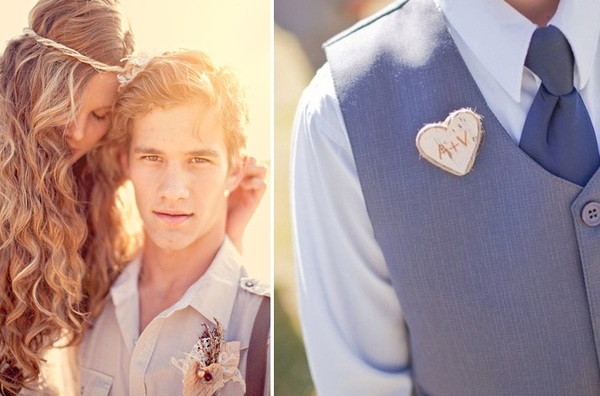 boutonnieres originales para novios