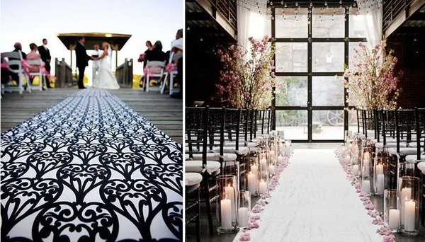 alfombras originales boda