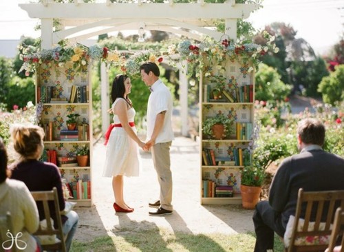 decoración altar boda