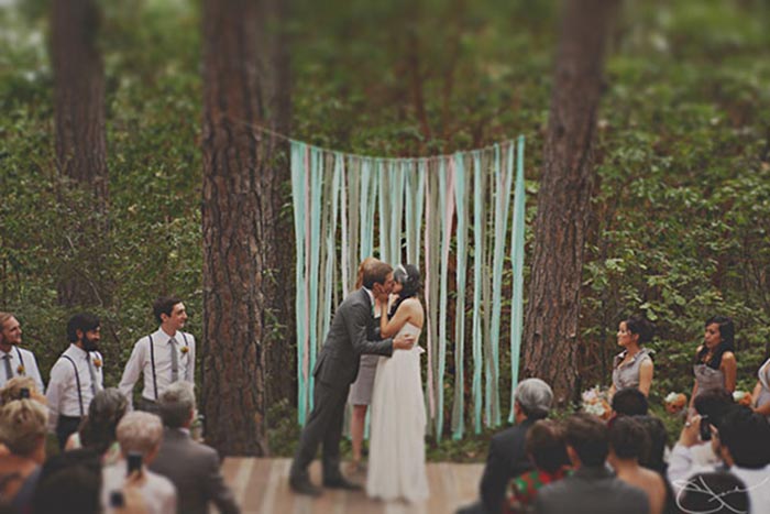 decoración altar bodas