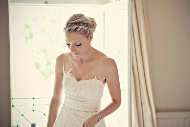 peinados con trenzas para novias