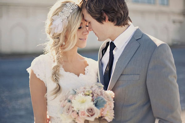 peinados con trenzas para novias