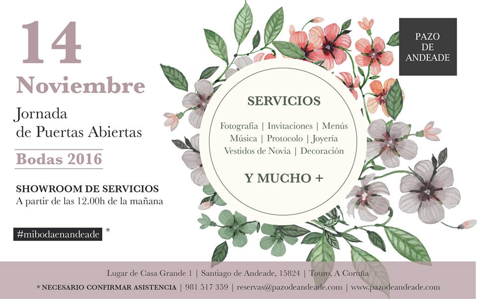 Showroom bodas Pazo de Andeade